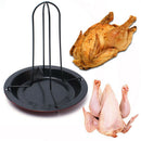 Kitchen BBQ Tools Chicken Duck Holder Rack Non Stick Carbon Steel Grilling S Hn