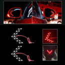 2pcs Red 14SMD LED Car Rear View Side Mirror Arrow Panel Turn Signal Lights