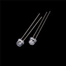 100PCS 5mm Straw Hat UV Purple Super-Bright LED Light Emitting Diode New &L BX