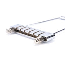 6 String Guitar Tailpiece Trapeze Open Frame Bridge Chrome For Archtop Guitar OZ