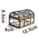 Plastic Money Container Storage Box Transparent Pirate Toys  Pirate Treasure Hn