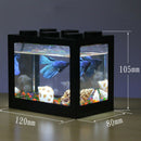 Mini Aquarium Usb Led Light Lamp Fish Tank Home Office Tea Table Decoration C1S7