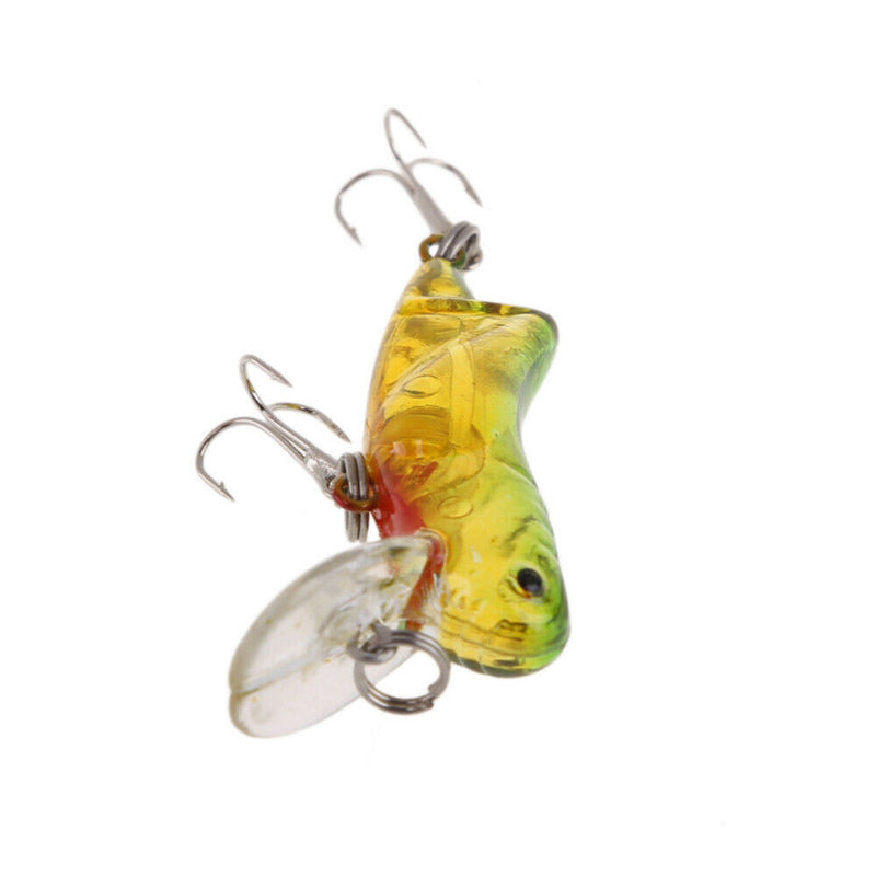 1.57inch 3.5g Locust Lure Bait Swimbait Fishing Gear Crankbait Treble Hook