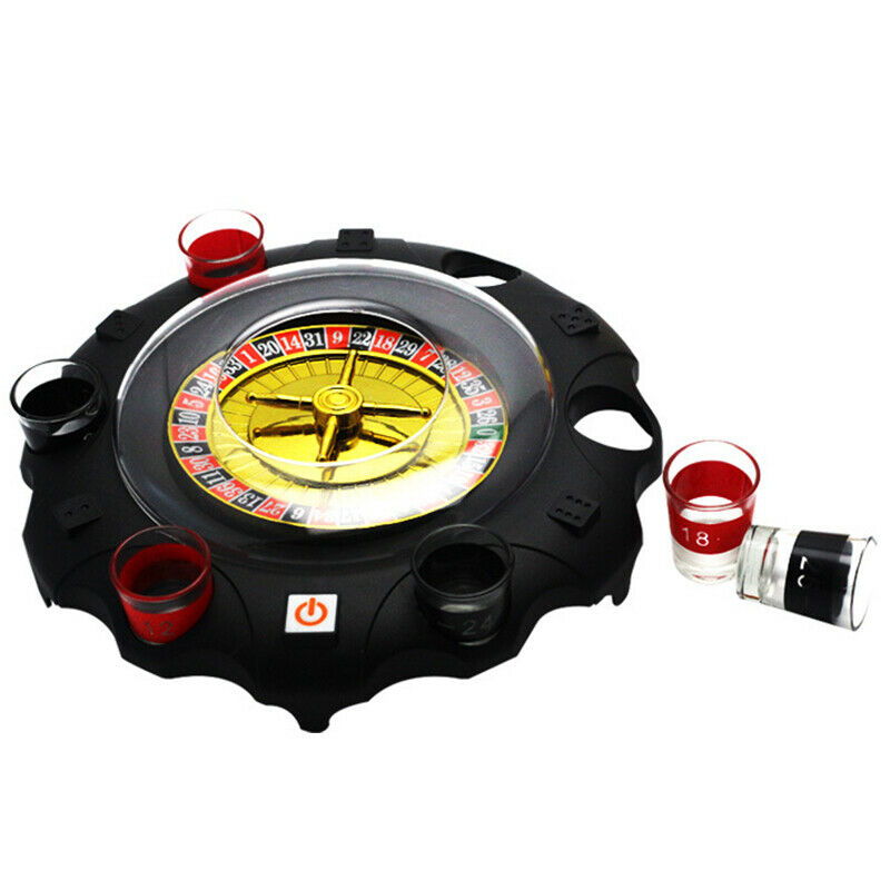 Electric Russian Lucky Round Wine Set Drinking Game Ktv Bar Nightclub Props T2X7