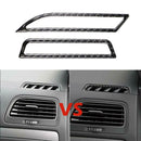 For Golf 7 2013-2017 Carbon Fiber Air Vent Outlet Cover Trim Car Stickers