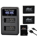 Mamen 1900MAh Rechargeable LP-E12 LPE12 LP E12 Digital Camera Battery + LCD