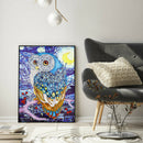 5D DIY Special Shaped Diamond Painting Owl Cross Stitch Mosaic Craft Kit