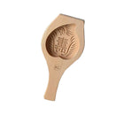 1pc Chinese Traditional Mid-autumn Festival Wooden Mooncake Mold Peach