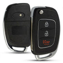3 Buttons Flip Folding Remote Key Fob Shell Case For Mistra Hyundai Hb20 Sa R6G1