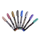 8 Colors Set Paint Marker Pens Metallic Sheen Glitter New Calligraphy Arts E4Q4