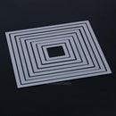 8x Square Metal Cutting Dies Stencils DIY Embossing Card Scrapbooking Album