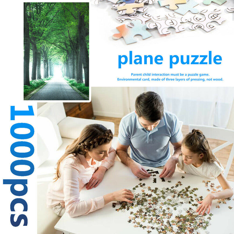 1000pcs Path Paper Puzzles Adults Kids Jigsaw Educational Game Toys Gift