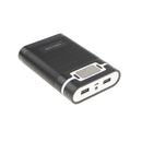 3 in 1 Solar Charger Power Bank 12000mAh USB Battery Black