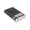 3 in 1 Solar Charger Power Bank 12000mAh USB Battery Black