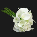 Calla Lily Bridal Wedding Party Decor Bouquet 20 heads Latex Touch Flower B