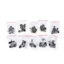 80pcs 10Sizes Steel Fishing Rod Pole Guide Tip Top Ring Eye Repair Kit Black LJA