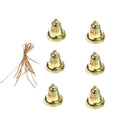 6Pcs/Set  Small Christmas Craft Jingle Bell Dangle Charms With LoopJewelryGif ï¼W