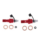 2pcs Universal M10 Single Banjo  Thread Bleeder Nipple Washers 1.0mm Red