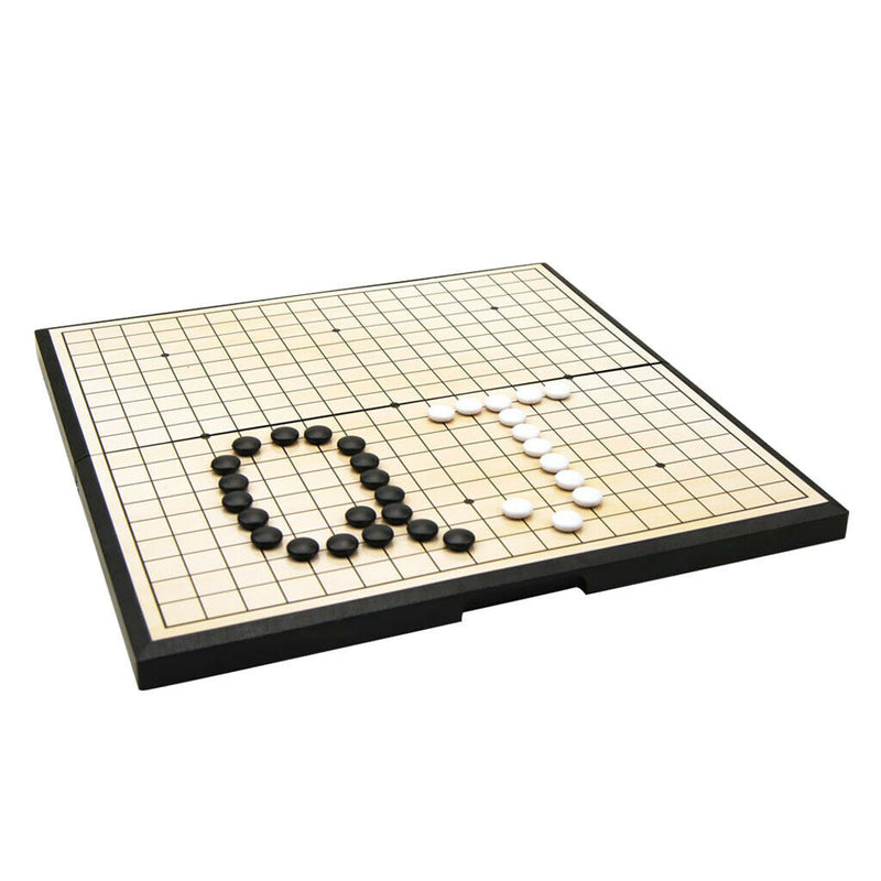 Magnetic Go Game Weiqi Chess Set With Single Convex Magnetic Plastic Stones and