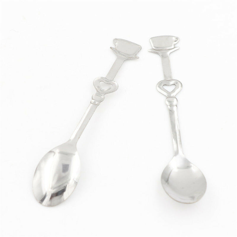 1Set Sweet Love Tea Coffee Stainless Steel Spoon Bridal Wedding Party Favor M&