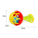 Fun games baby soft rubber teether rattle rod multi-functional baby rattle st A2