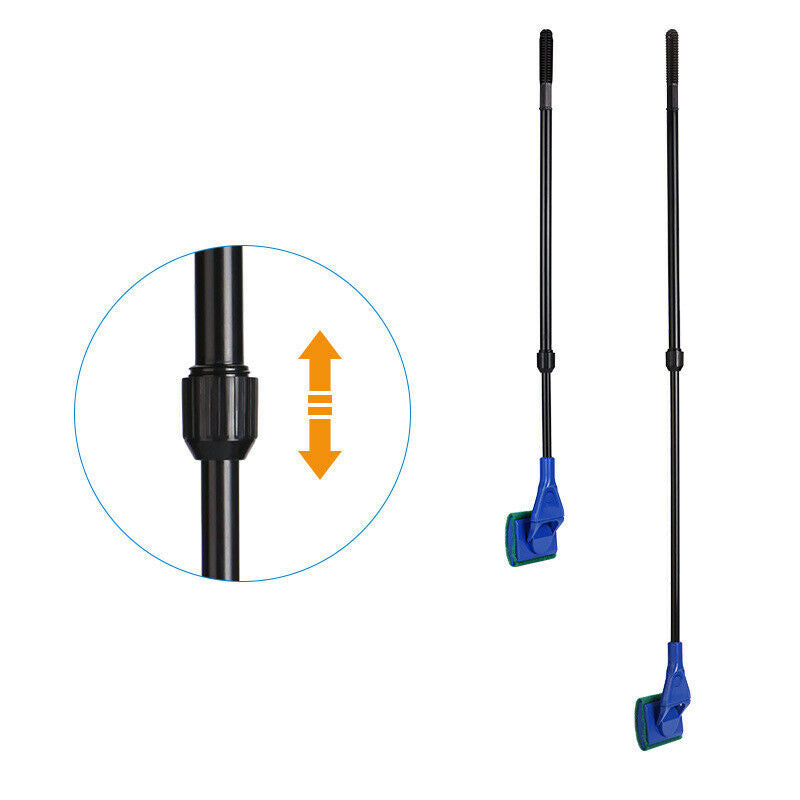 5 in 1 Aquarium Cleaning Kit Fish Tank Glass (Blue + Black) U1A3