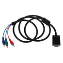 4.9ft VGA to RCA Component Cable For PC Laptop TV Monitor