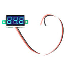 Mini Digital Voltmeter DC0-100V Blue Light LED Panel Voltage Meter   A