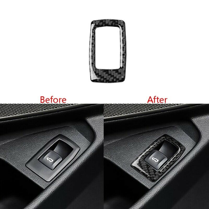 Carbon Fiber Car Rear Trunk Switch Cover Trim Fit for BMW 3 Series G20 G28