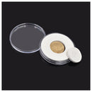 60 Pcs 46mm Coin Cases Capsules Holder Applied Clear Plastic Round Storage  W8V5
