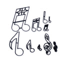 10PCS/set Music Notes Cookie Cutter Plastic Sugarcraft Fondant Cutter WLBX