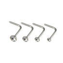 20Pcs/Set Crystal NoseStuds Hoop Ring Bone Bar Pin Cartilage Piercing Jewelry B^