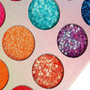 24 Colors Eyeshadow Palette Glitter-Matte Glow In Dark Halloween Make-up U7O3