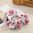 12pcs Cute Bunny Ear Scrunchies Ponytail Holder Hair Bands Elastic Ties F. Women