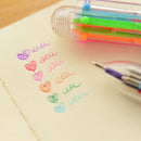 1 Creative Stationery Ballpoint Pen 6 colors Ballpoint Pen Study Pen NEW JCME