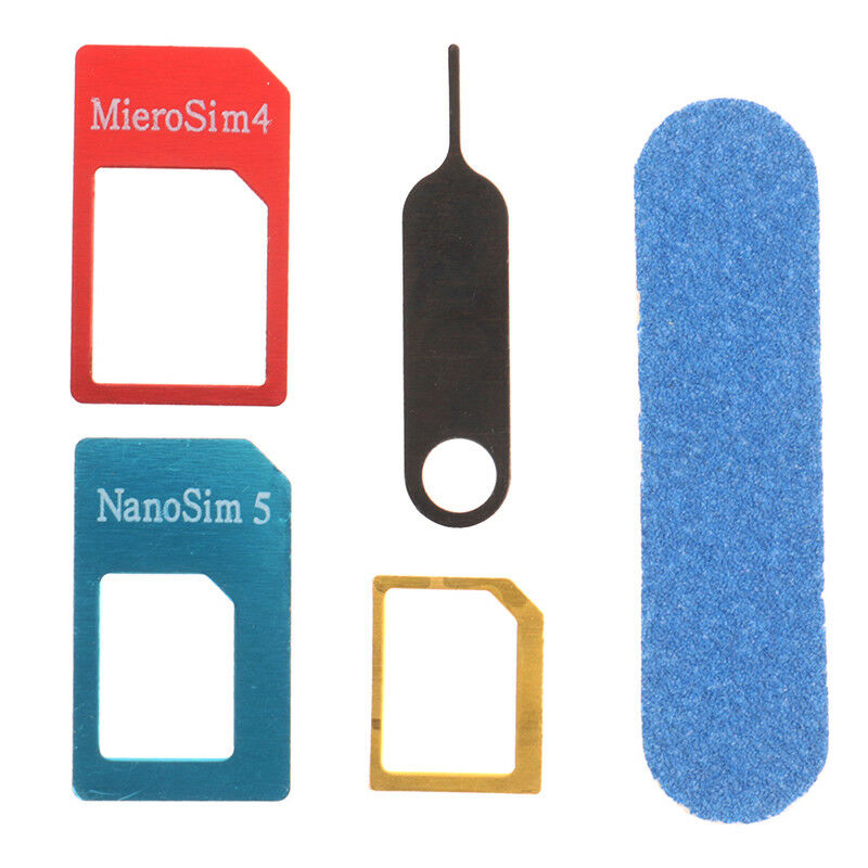 5 in 1 nano a micro e standard scheda sim adattatore for phone BX