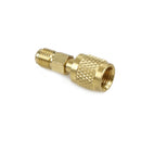 New R410 Brass Adapter 1/4" Male To 5/16" Female Charging Hose To Pump JR