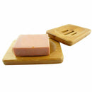 Natural Bamboo Wood Soap Dish Storage Holder Bath Shower Plate Bathroom P0R F0U0