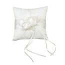 Lovely Ivory Bud Flower Ring Bearer Pillow Cushion Pocket Wedding Favours