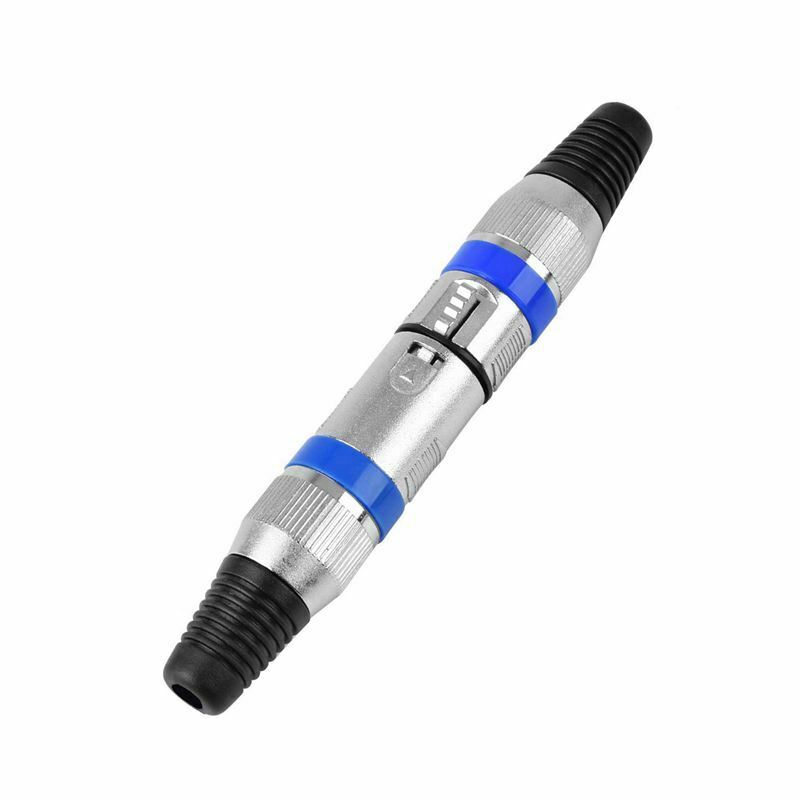 5 Pairs 3 Pin XLR Connectors Male and Female Microphone Mic Cable Plug Conn