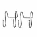 Premium 2 Pack Dual S Shaped Hooks Stainless Steel Home Office Bath Coat Ca