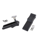 2packs Boat Sailing Flexible Draw Latch, Over-Center, Black Rubber, 4"