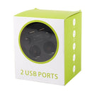 Car Cigarette Lighter, Car Charger Cup Holder 2 USB with 2 Socket Cigarette