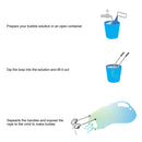 Stainless Steel Giant Bubble Making Wand Bubble Show Props Toys Blue 90cm