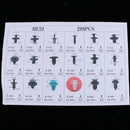 299pcs Universal Automotive Plastic Push Pin Rivet Trim Clip Assortment Kit