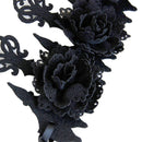 Dark Black Gothic Queens Flower Crown Hairband Headband Halloween Party Cost OZ