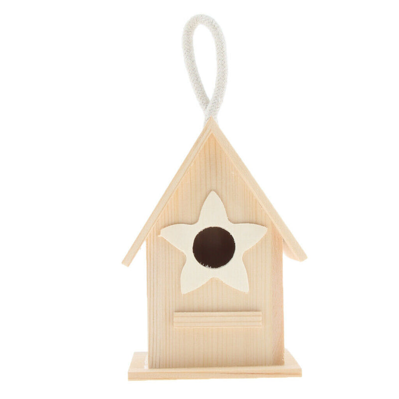 Wooden Little Birds Wood Nesting House Nest Home Pet Supply Accessories