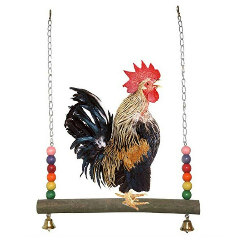 Chicken Swing Perch Cage Exercise Toys for Chicken Hens Large Birds Finches