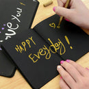 56K Black Paper Graffiti Notebook Sketch Book Diary For Painting Y7I2 Dr No Z9O8