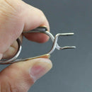 fly tying tools hackle pliers finger hold hackle plier shorted serrated fly  3C